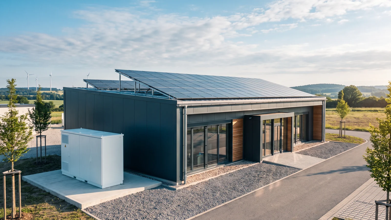 GoodWe 61 kWh — Komercyjny magazyn energii przy zakładzie z fotowoltaiką