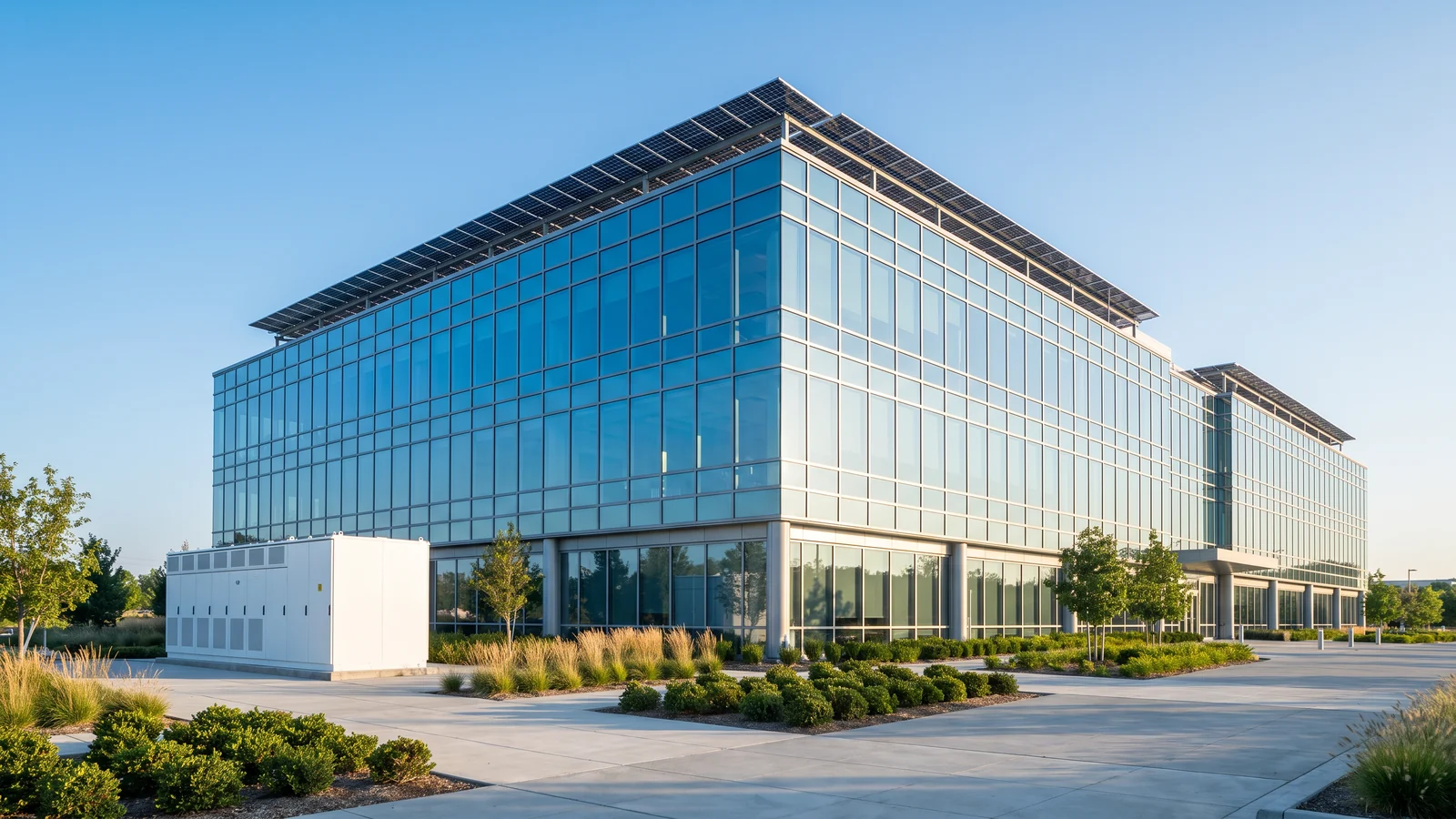 SolarEdge CSS 107 kWh — Komercyjny magazyn energii przy biurowcu z PV
