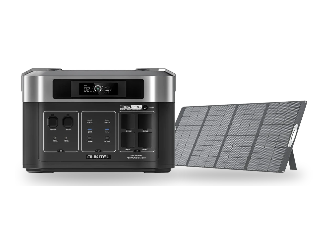 OUKITEL BP2000 Pro z panelem solarnym 400 W