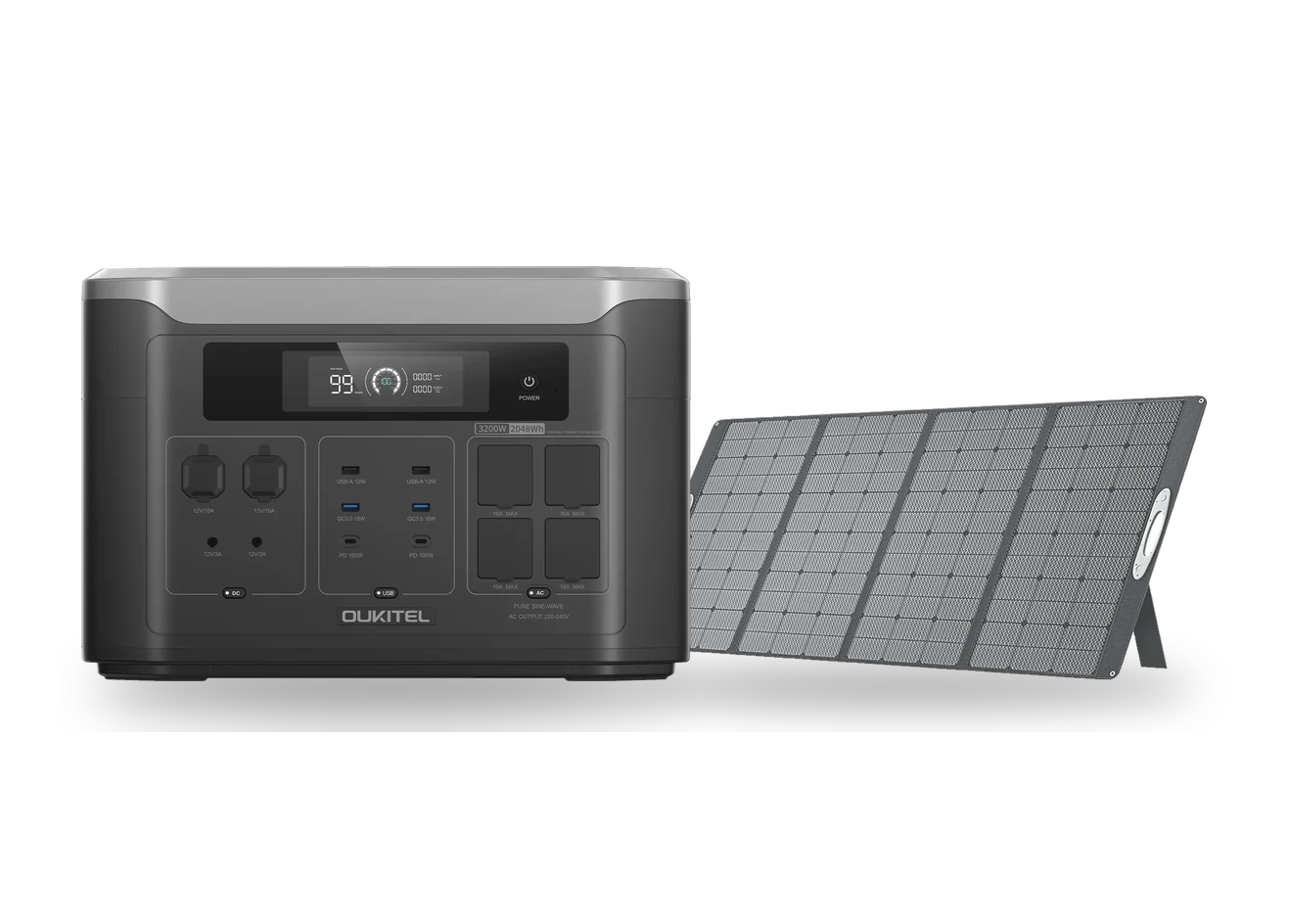 OUKITEL BP3000 z panelem solarnym 400 W