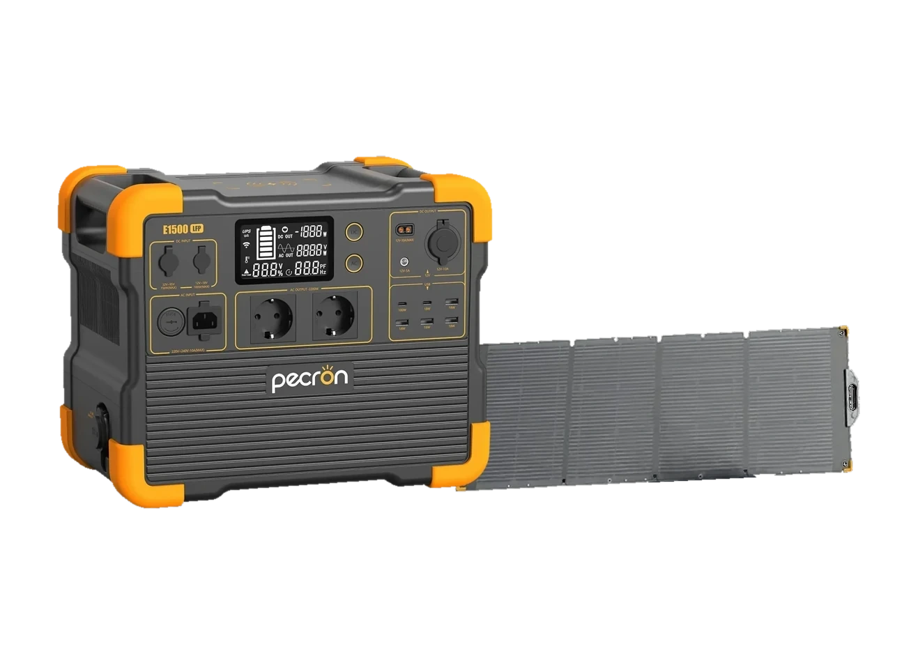 PECRON E1500 z panelem solarnym 200 W