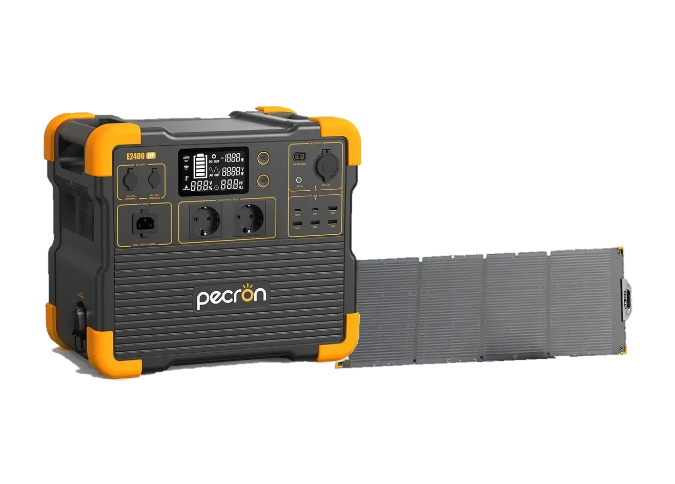 PECRON E2400 z panelem solarnym 300 W