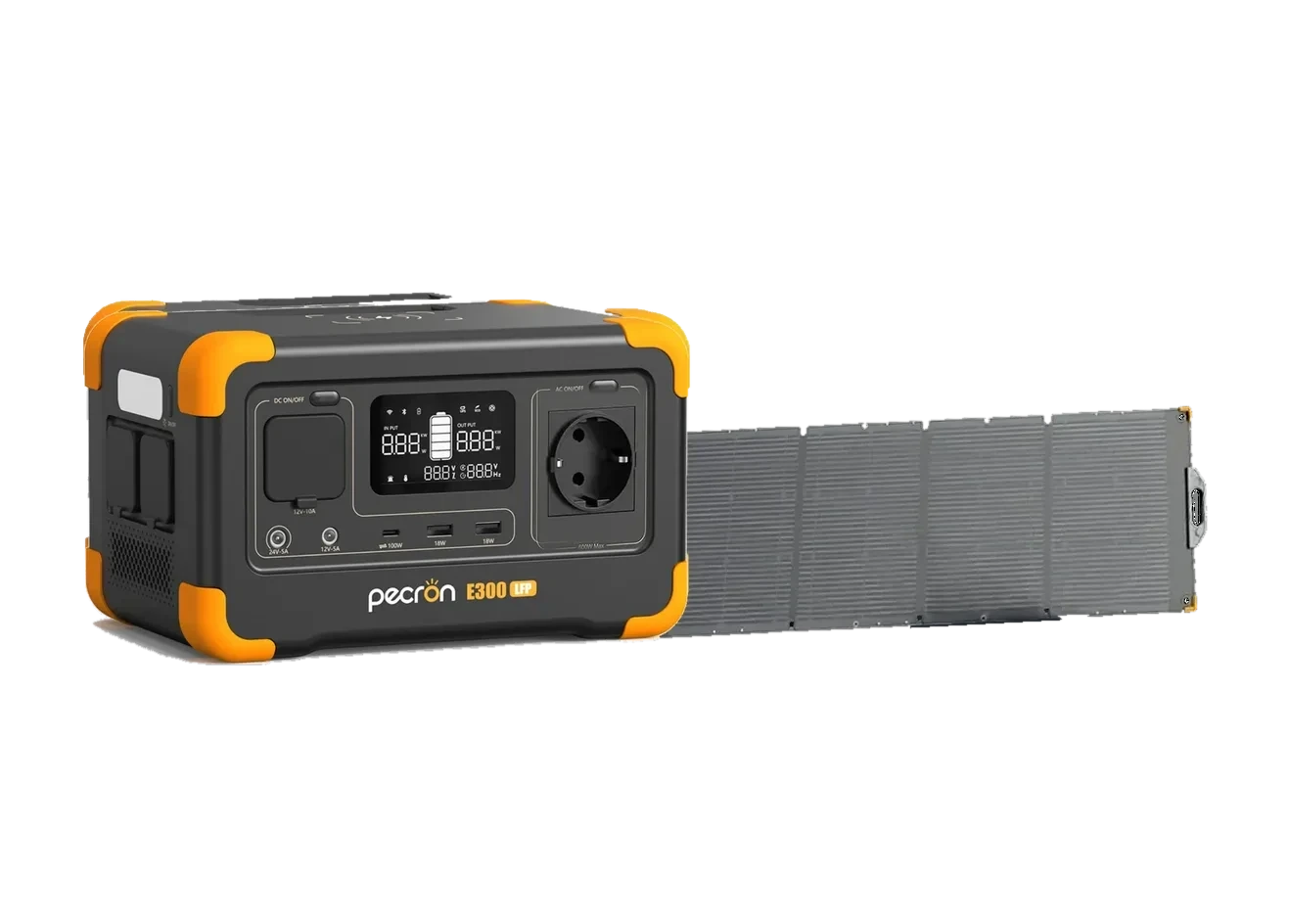 PECRON E300 z panelem solarnym 100 W