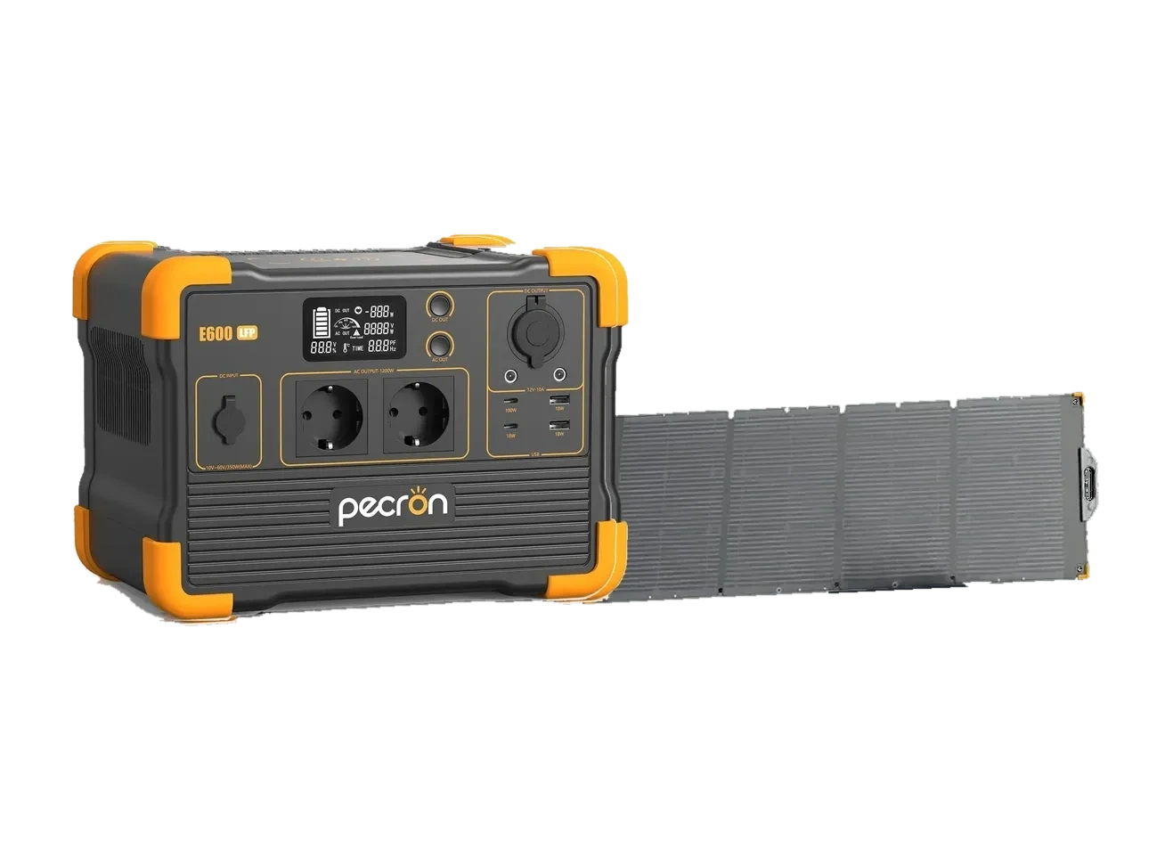 PECRON E600 z panelem solarnym 100 W