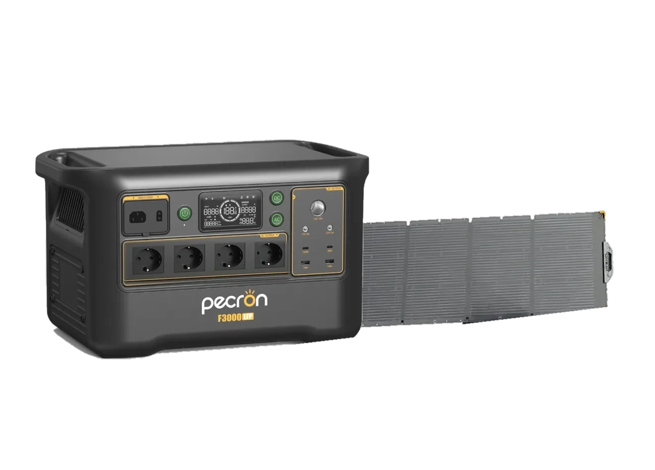 PECRON F3000 z panelem solarnym 300 W