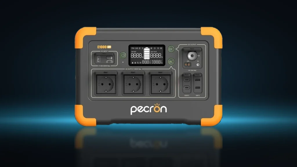 Stacje zasilania EcoFlow Delta 3 i Pecron E1000 o pojemności 1024 Wh porównane obok siebie