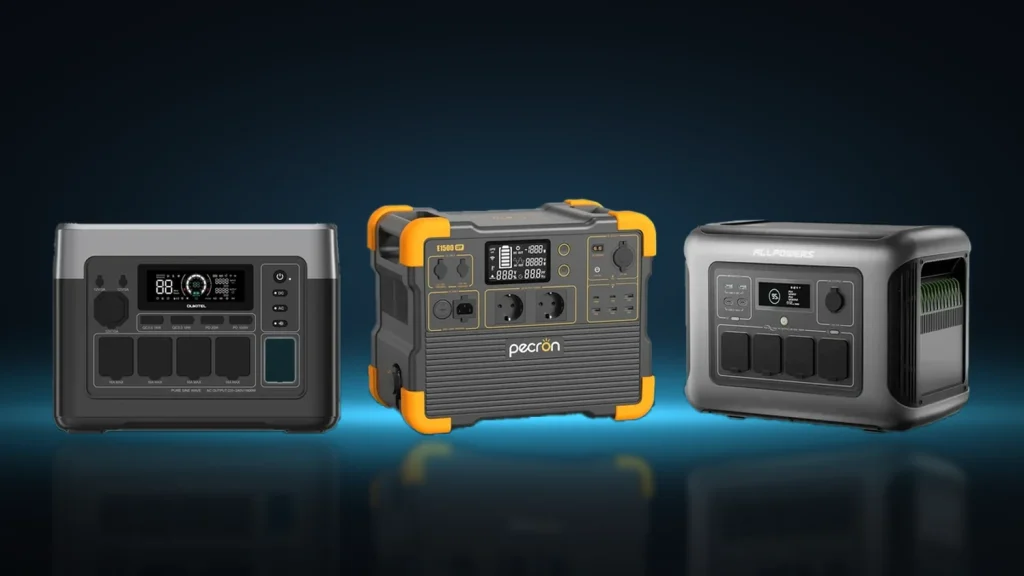 Stacje zasilania klasy 1-1,5 kWh: Oukitel P1500 Plus, Pecron E1500, Allpowers R1500 Lite, Allpowers S2000 Pro i Oscal PowerMax 1800SE