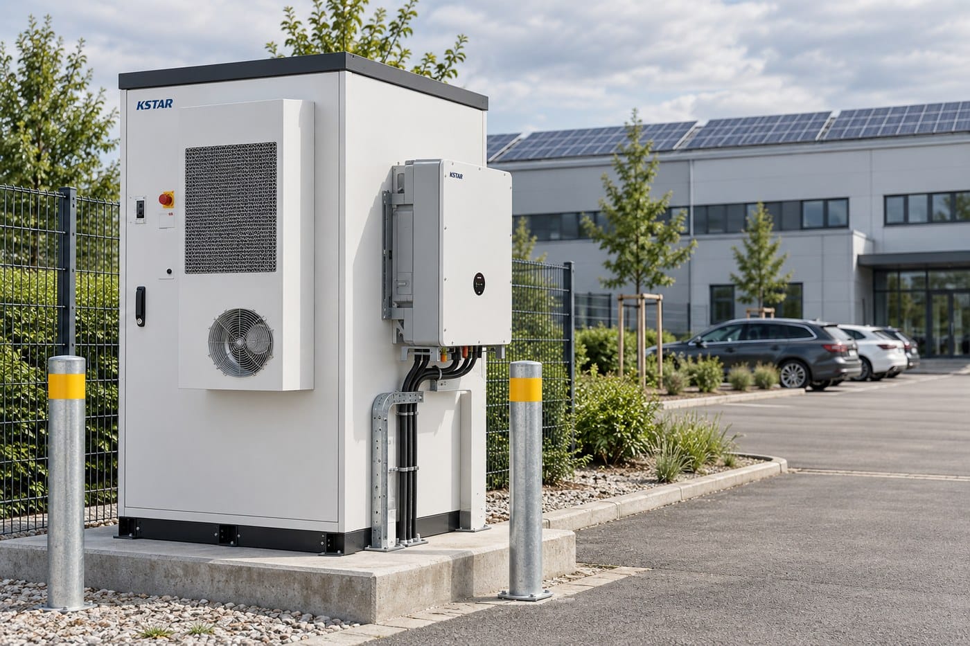 Magazyn energii KSTAR BluePulse przy firmie z fotowoltaiką