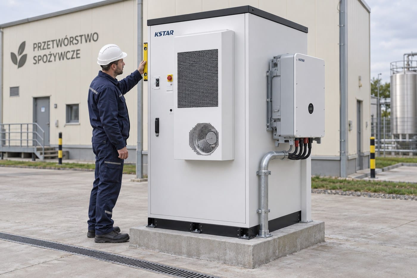 Magazyn energii KSTAR BluePulse przy zakładzie przetwórstwa spożywczego