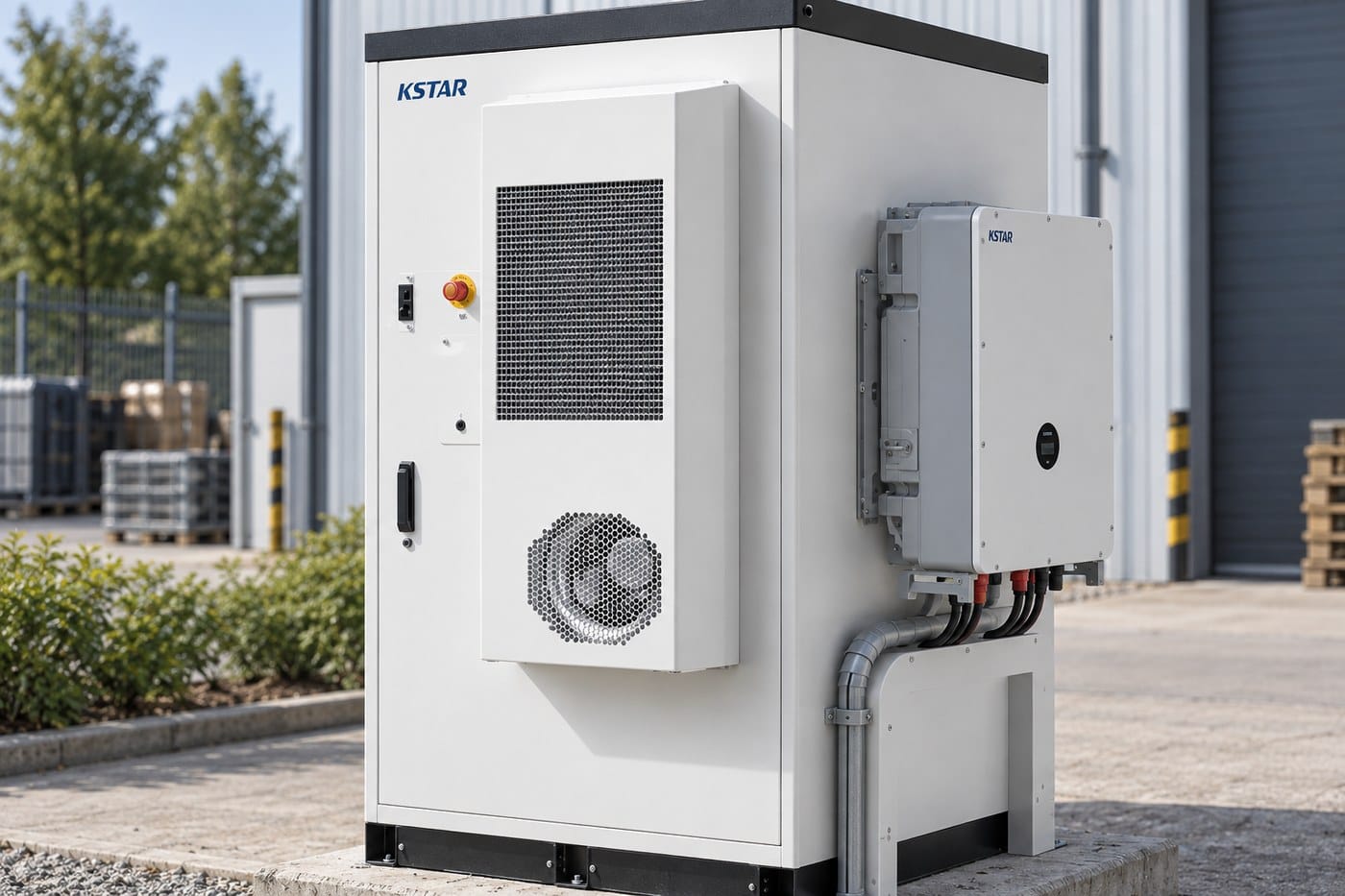 Detal obudowy magazynu energii KSTAR BluePulse 70